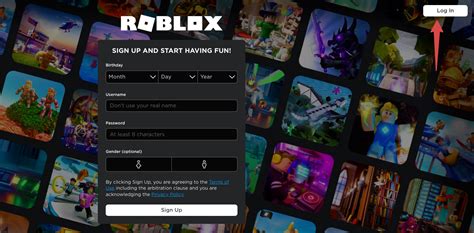 Log in to Roblox.